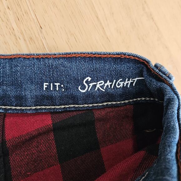 Eddie Bauer Men's 32 X 32 Straight Fit Flannel Lined Denim Jeans - Picture 4 of 9